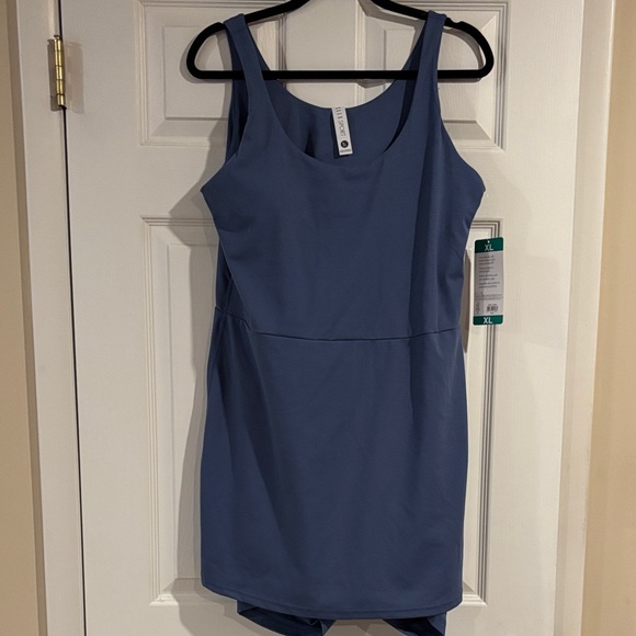 Elle Dresses & Skirts - NWT ELLE SPORT Blue Athletic Tank Dress Inner Shorts & Shelf Bra Size XL
